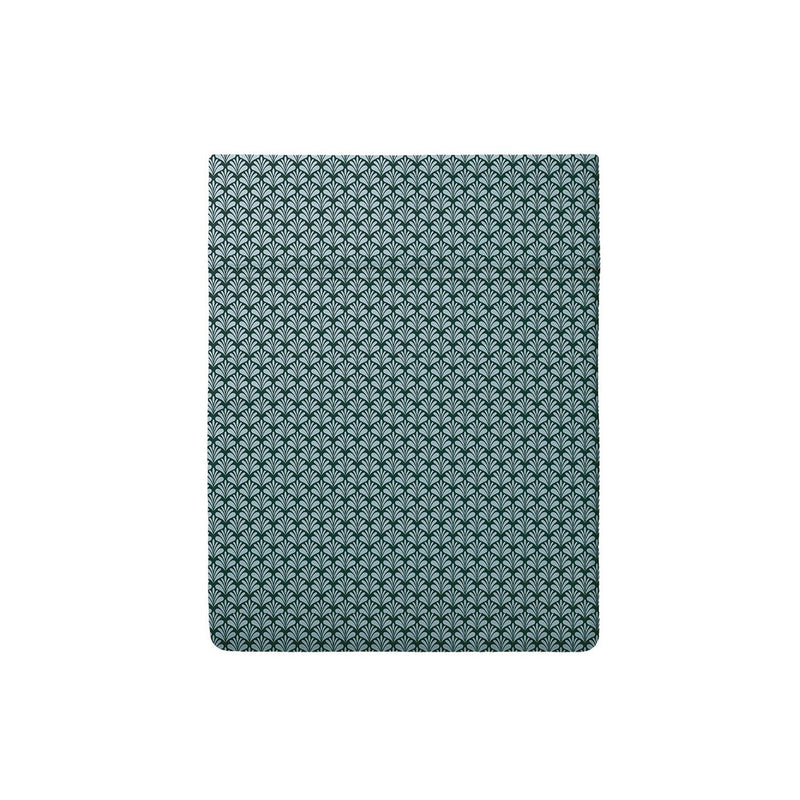 Arche Florale - Drap Plat Satin De Coton Arche Florale Vert