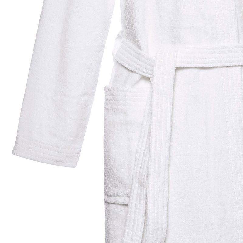 Peignoir Avec Capuche En Coton Ultra Absorbant - Blanc