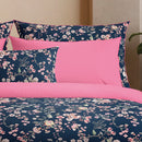 Marie Fleurs - Taie De Traversin Satin De Coton Marie Fleurs Rose