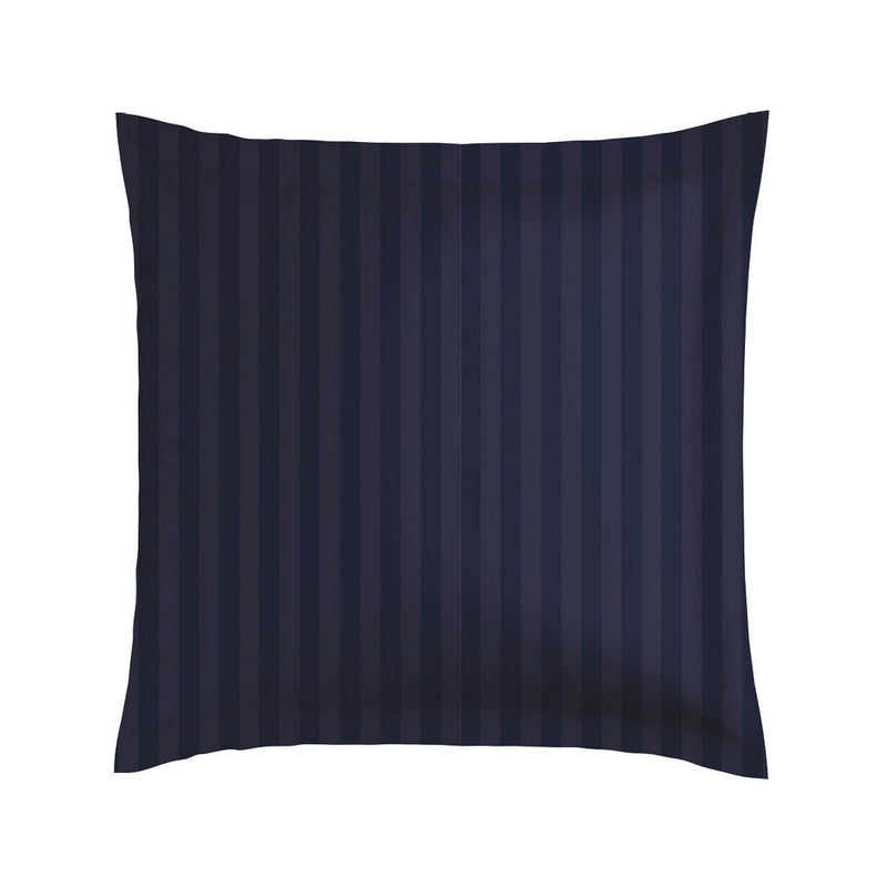 Douceur Caramel - Set De 2 Taies D'Oreiller Satin De Coton Douceur Caramel Bleu Foncé