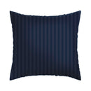 Fleur De Minuit - Set De 2 Taies D'Oreiller Satin De Coton Fleur De Minuit Bleu Foncé