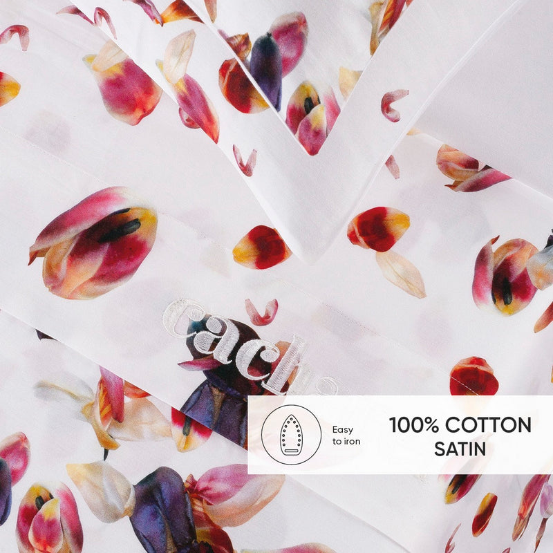Aurore - Ensemble De Draps Satin De Coton Aurore Blanc