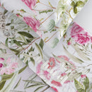 Jardin De Roses - Taie De Traversin Satin De Coton Jardin De Roses Vert Thym