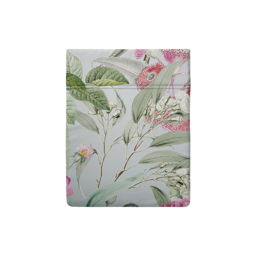 Jardin De Roses - Drap Plat Satin De Coton Jardin De Roses Vert Thym