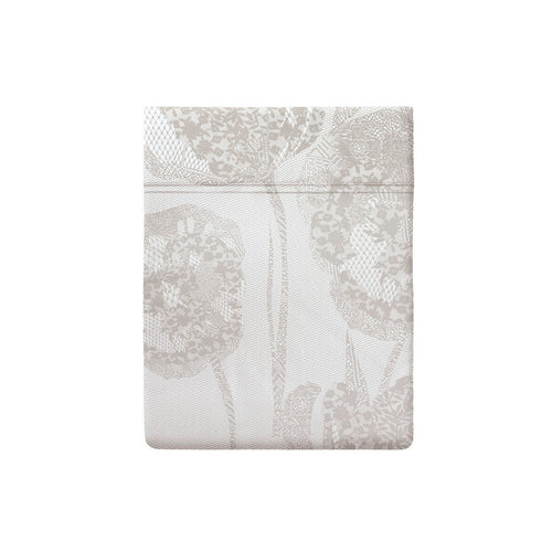 Lace - Drap Plat Satin De Coton Lace Taupe