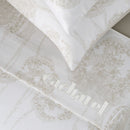 Lace - Drap Plat Satin De Coton Lace Taupe