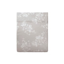 Roses - Drap Plat Satin De Coton - Roses Taupe