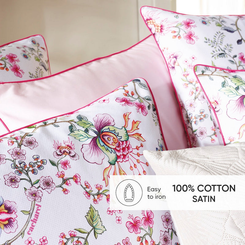 Jardin Secret - Drap Plat Satin De Coton - Jardin Secret Blanc