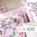 Jardin Secret - Drap Plat Satin De Coton - Jardin Secret Blanc