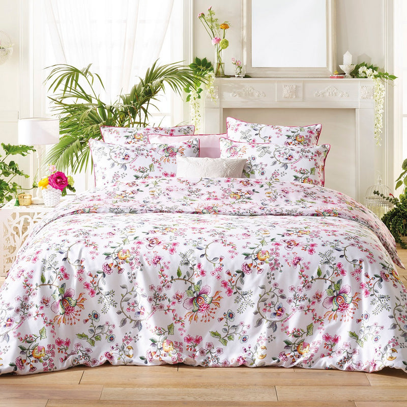 Jardin Secret - Drap Plat Satin De Coton - Jardin Secret Blanc