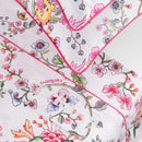 Jardin Secret - Ensemble De Draps Satin De Coton - Jardin Secret Blanc / Rose Blush