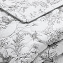 Jardin Du Colibri - Couvre-Lit Satin De Coton - Jardin Du Colibri Noir Gris
