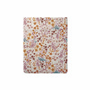 Fleurs Des Champs - Drap Plat Satin De Coton - Fleurs Des Champs Bordeaux