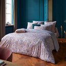 Fleurs Des Champs - Drap Plat Satin De Coton - Fleurs Des Champs Bordeaux
