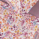 Fleurs Des Champs - Ensemble De Draps Satin De Coton - Fleurs Des Champs Bordeaux