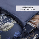 Bouquet D'Hortensias - Édredon Avec Glands - Bouquet D'Hortensias Bleu