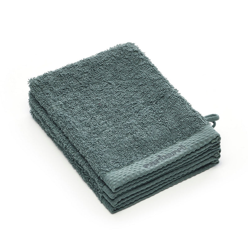 Set De 4 Gants De Toilette - Vert Foncé