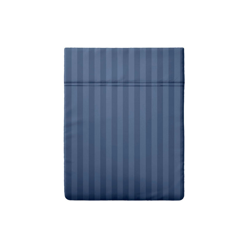 Jacquard - Drap Plat Satin De Coton Dobby Stripe - Dobby Stripe Woven Bleu