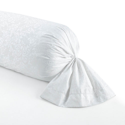 Fleur Royale - Taie De Traversin Satin De Coton - Fleur Royale Blanc