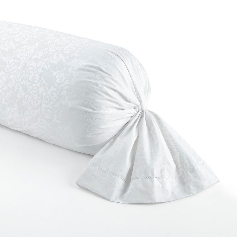 Fleur Royale - Taie De Traversin Satin De Coton - Fleur Royale Blanc