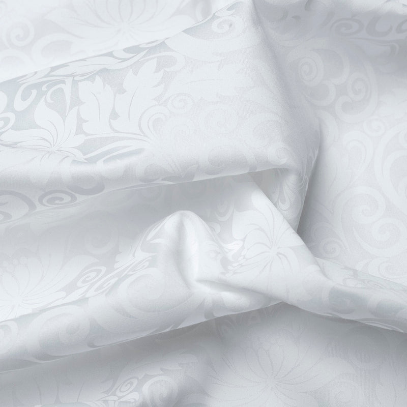 Fleur Royale - Taie De Traversin Satin De Coton - Fleur Royale Blanc