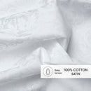 Fleur Royale - Taie De Traversin Satin De Coton - Fleur Royale Blanc