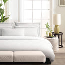 Fleur Royale - Taie De Traversin Satin De Coton - Fleur Royale Blanc