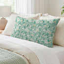 Feuillage Fleuri - Housse De Couette + 1 Ou 2 Taie(S) D'Oreiller Satin De Coton - Feuillage Fleuri Vert Clair / Vert Clair