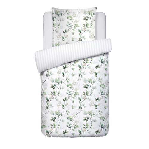 Petit Bosquet - Housse De Couette + 1 Ou 2 Taie(S) D'Oreiller Satin De Coton - Petit Bosquet Blanc