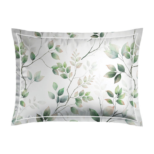 Petit Bosquet - Taie D'Oreiller Satin De Coton - Petit Bosquet Blanc