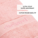 Set De 2 Serviettes & 2 Draps De Bain Rose Pétale