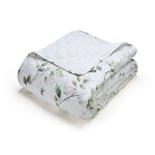 Petit Bosquet - Couvre-Lit Satin De Coton - Petit Bosquet Blanc