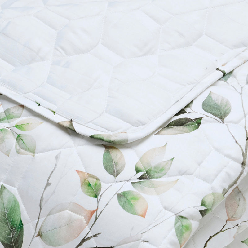Petit Bosquet - Couvre-Lit Satin De Coton - Petit Bosquet Blanc