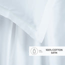 Uni 1 Baratta - Ensemble De Draps Satin De Coton - Uni 1 Baratta Bleu 01
