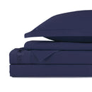 Uni 1 Baratta - Ensemble De Draps Satin De Coton - Uni 1 Baratta Bleu 04