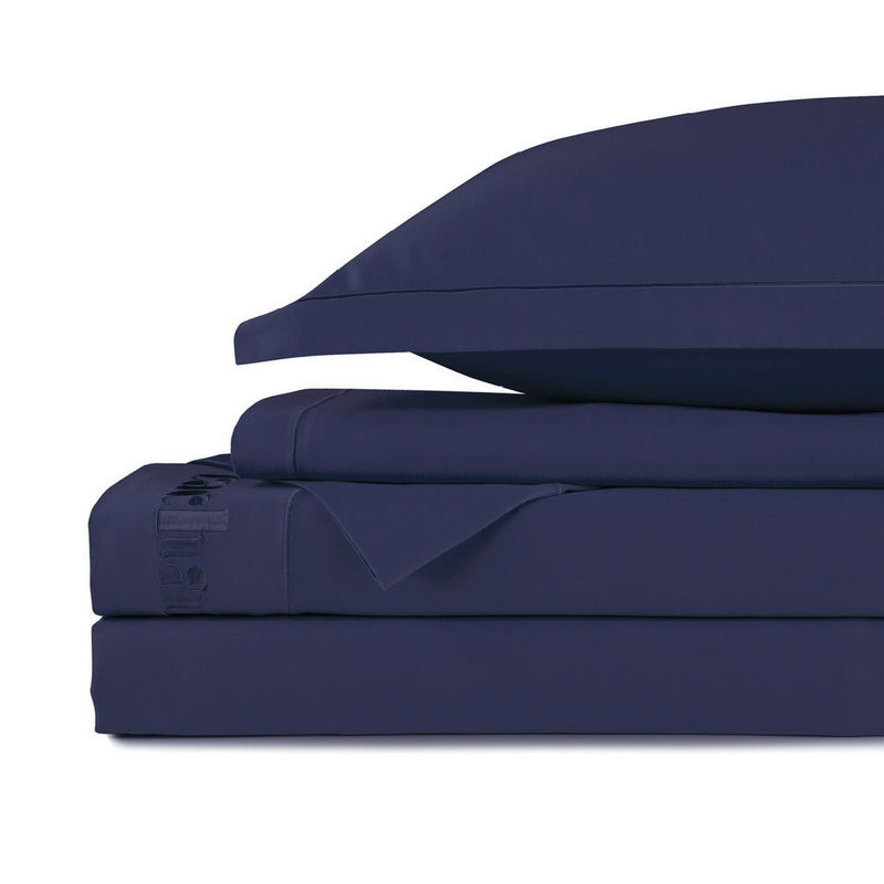 Uni 1 Baratta - Ensemble De Draps Satin De Coton - Uni 1 Baratta Bleu 04