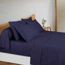 Uni 1 Baratta - Ensemble De Draps Satin De Coton - Uni 1 Baratta Bleu 04