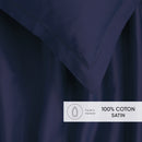 Uni 1 Baratta - Ensemble De Draps Satin De Coton - Uni 1 Baratta Bleu 04