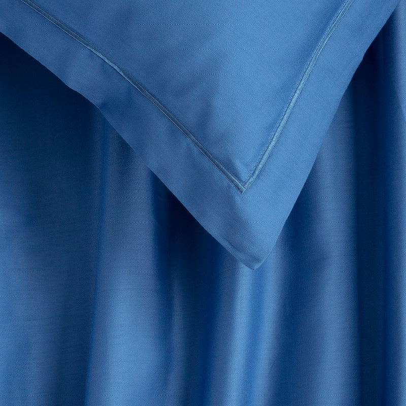 Uni 1 Baratta - Taie D'Oreiller Satin De Coton - Uni 1 Baratta Bleu 05
