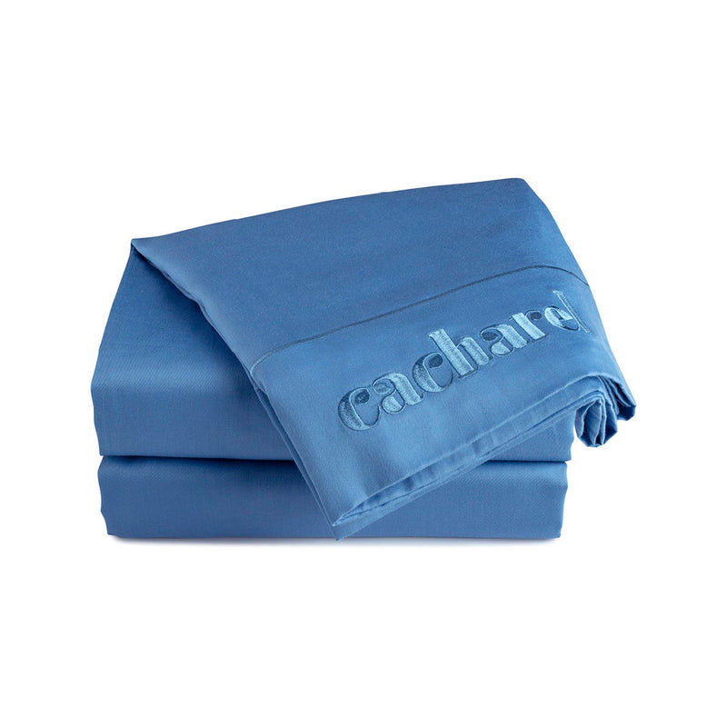 Uni 1 Baratta - Drap Plat Satin De Coton - Uni 1 Baratta Bleu 05