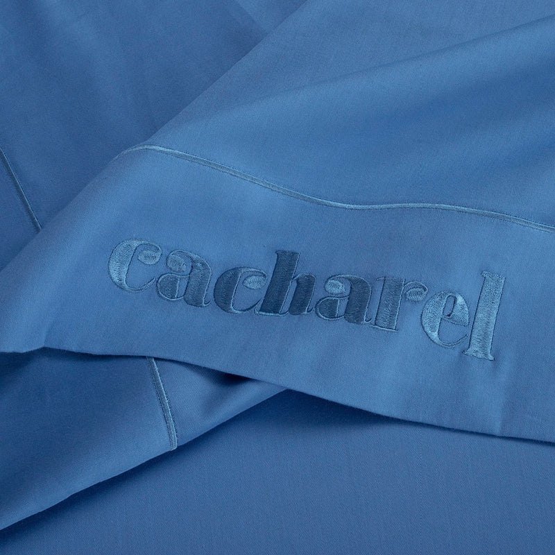 Uni 1 Baratta - Drap Plat Satin De Coton - Uni 1 Baratta Bleu 05