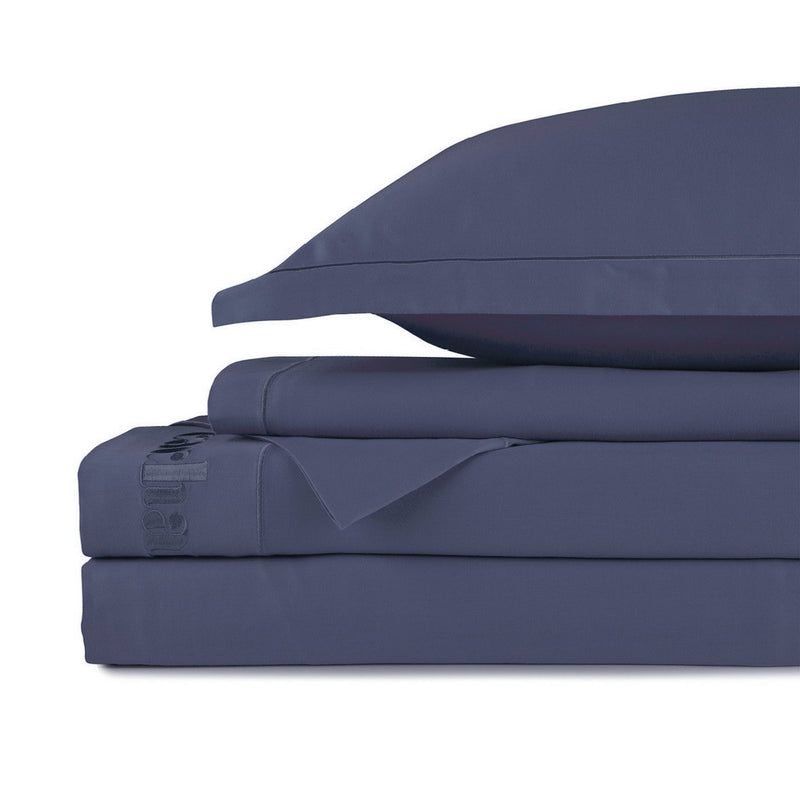 Uni 1 Baratta - Ensemble De Draps Satin De Coton - Uni 1 Baratta Bleu 06