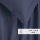 Uni 1 Baratta - Ensemble De Draps Satin De Coton - Uni 1 Baratta Bleu 06