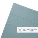 Uni 1 Baratta - Drap Plat Satin De Coton - Uni 1 Baratta Bleu 09