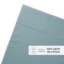 Uni 1 Baratta - Drap Plat Satin De Coton - Uni 1 Baratta Bleu 09