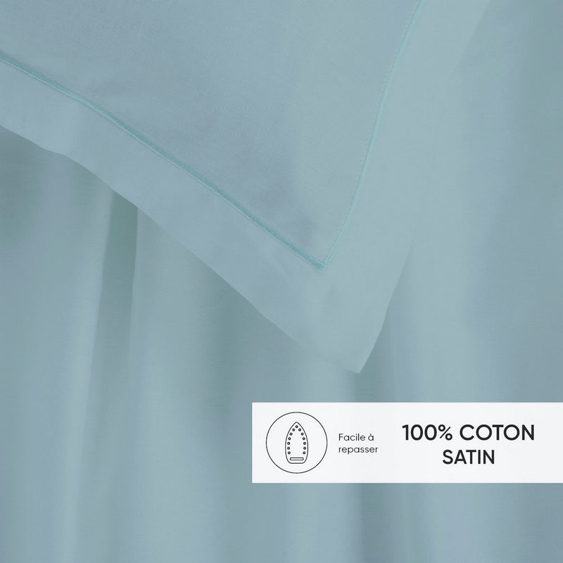 Uni 1 Baratta - Ensemble De Draps Satin De Coton - Uni 1 Baratta Bleu 09