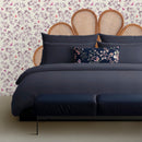 Uni 1 Baratta - Taie D'Oreiller Satin De Coton - Uni 1 Baratta Bleu 11