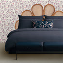Uni 1 Baratta - Taie D'Oreiller Satin De Coton - Uni 1 Baratta Bleu 11