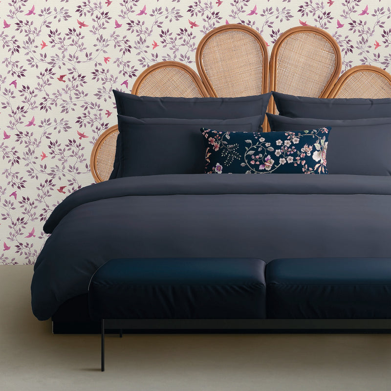 Uni 1 Baratta - Taie D'Oreiller Satin De Coton - Uni 1 Baratta Bleu 11