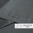 Uni 1 Baratta - Drap Plat Satin De Coton - Uni 1 Baratta Gris 02